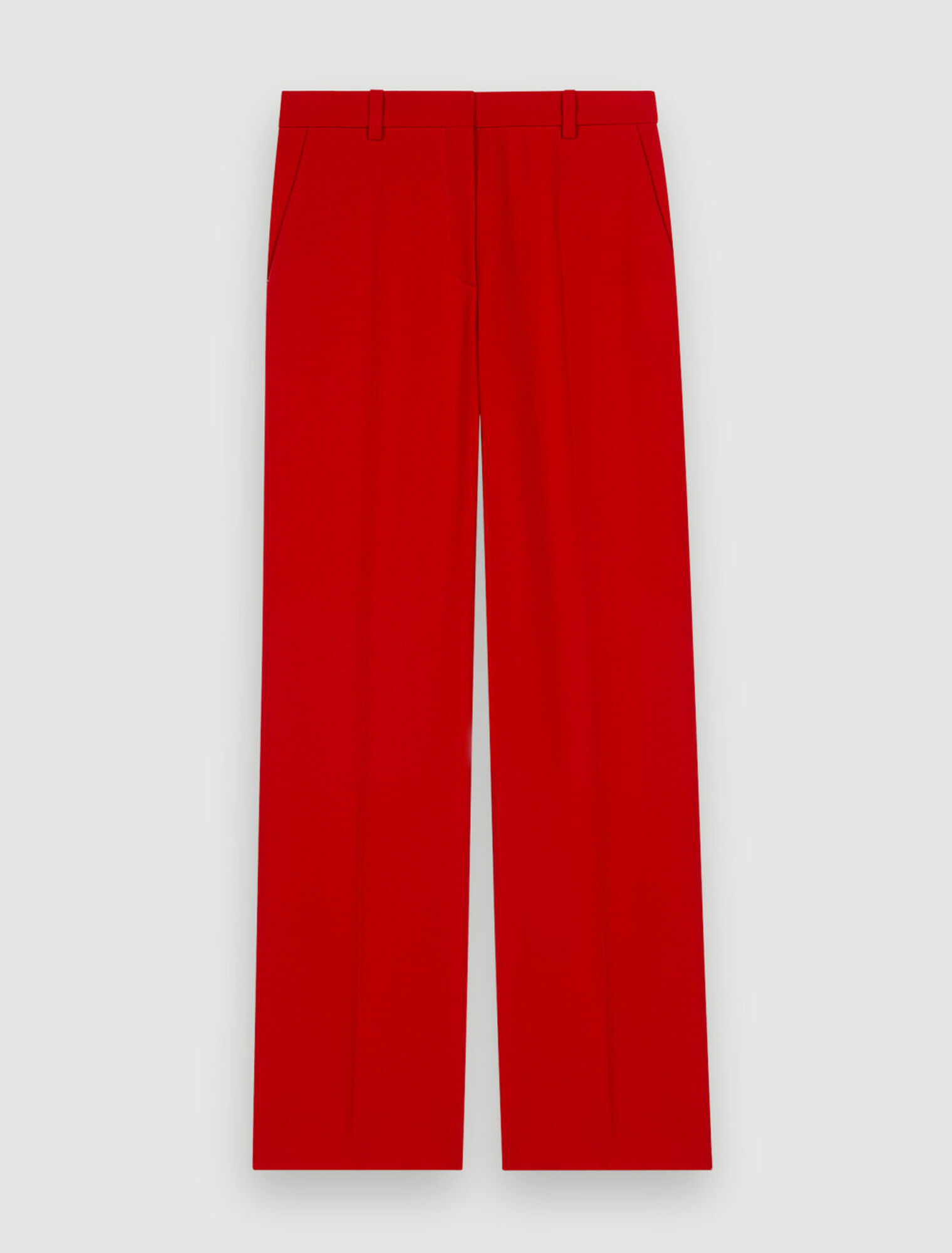 Pantalones de traje amplios rojos
