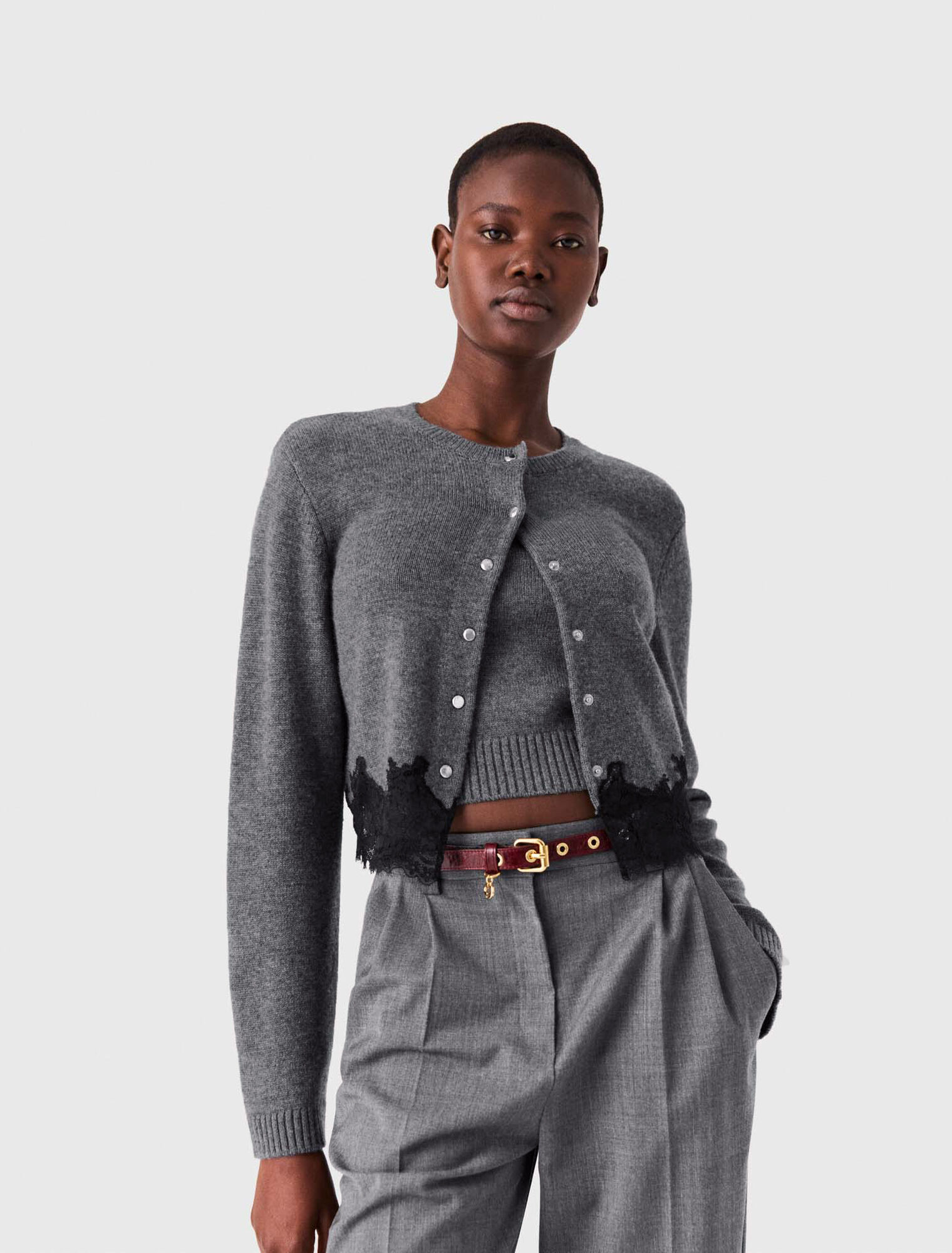 Twinset con acabados de encaje