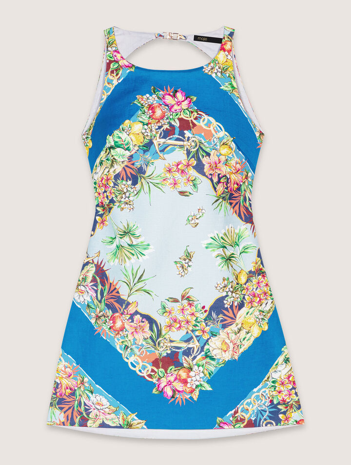 Vestido recto estampado