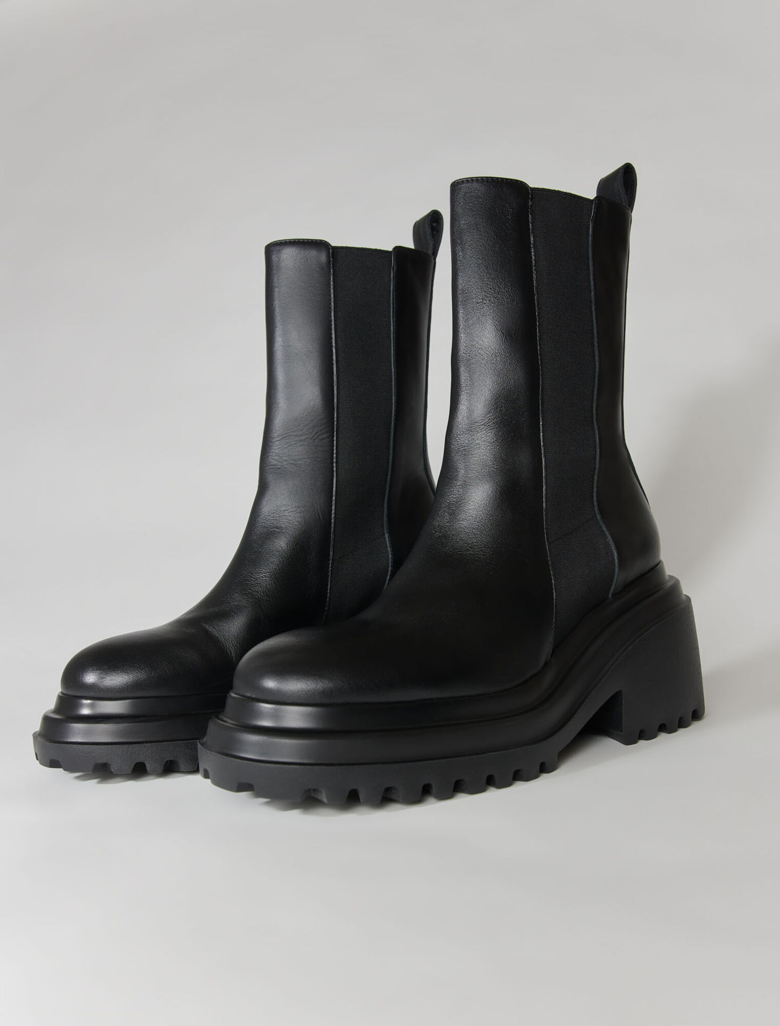 Botines de piel