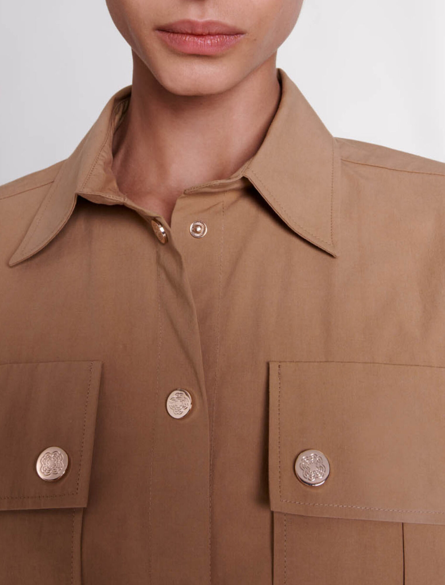 Camisa larga con cinturón