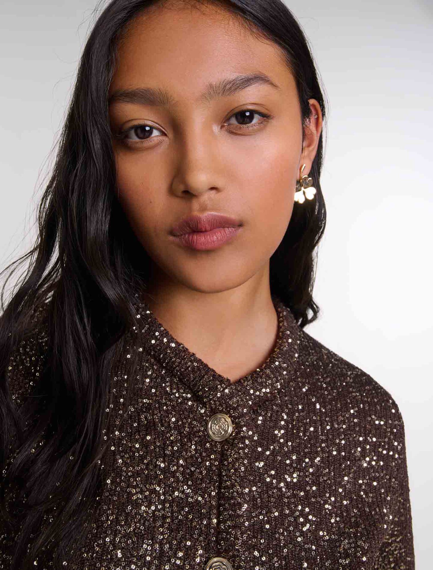 Cárdigan con lentejuelas