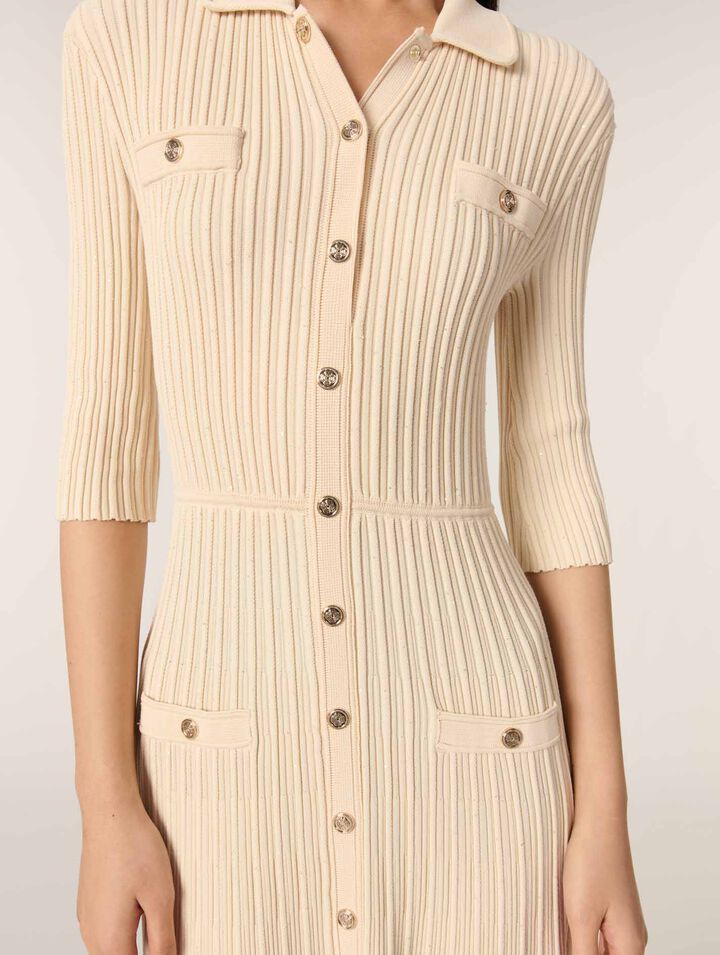 Vestido  de largo midi de punto