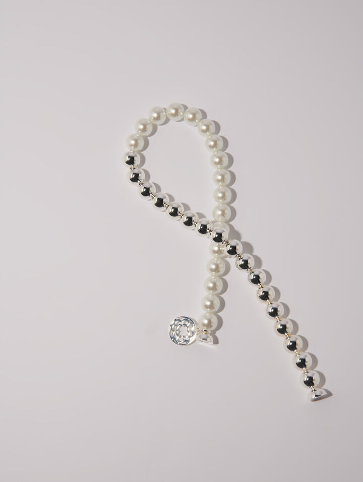 Collar choker de cuentas mixtas