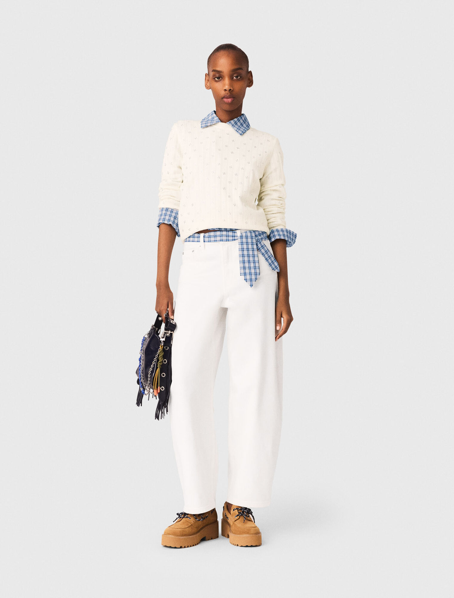 C&aacute;rdigan con strass delantero