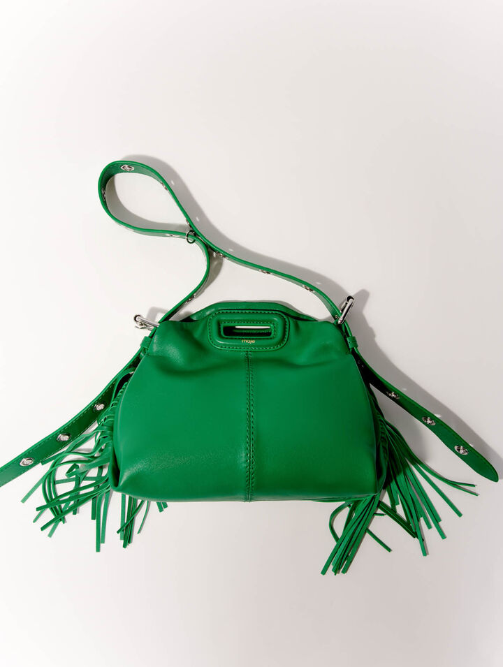 Bolso Miss M mini de cuero liso