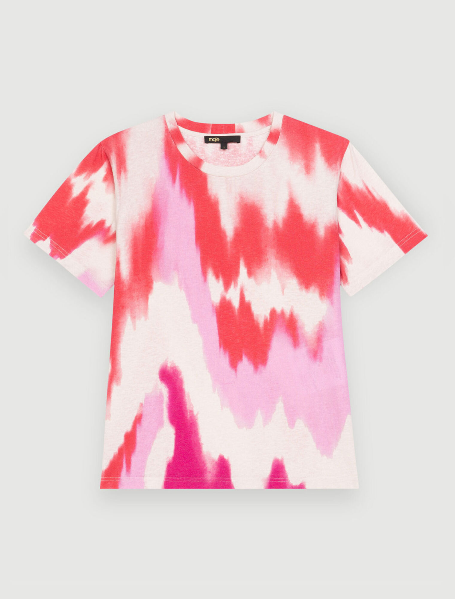 Camiseta fucsia Tie and Dye