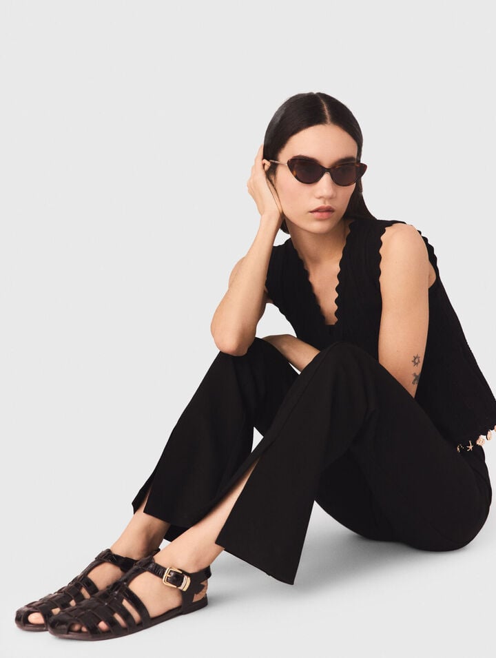 Pantalones con abertura