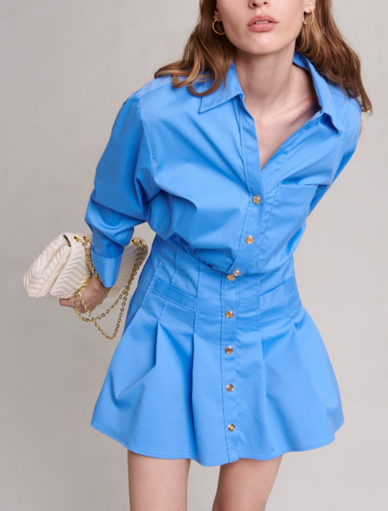Vestido de camisa corto