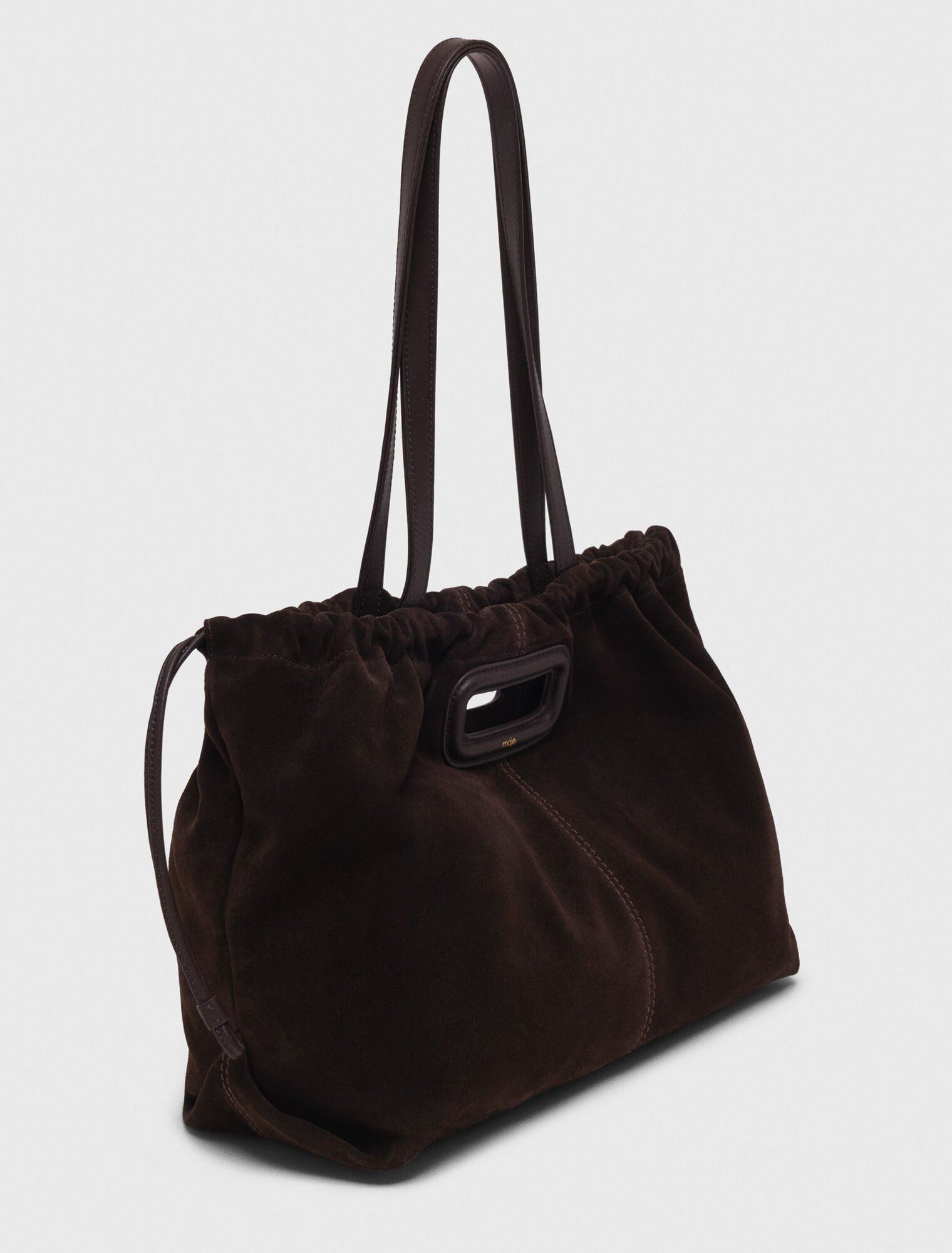 Bolso M tote de piel serraje
