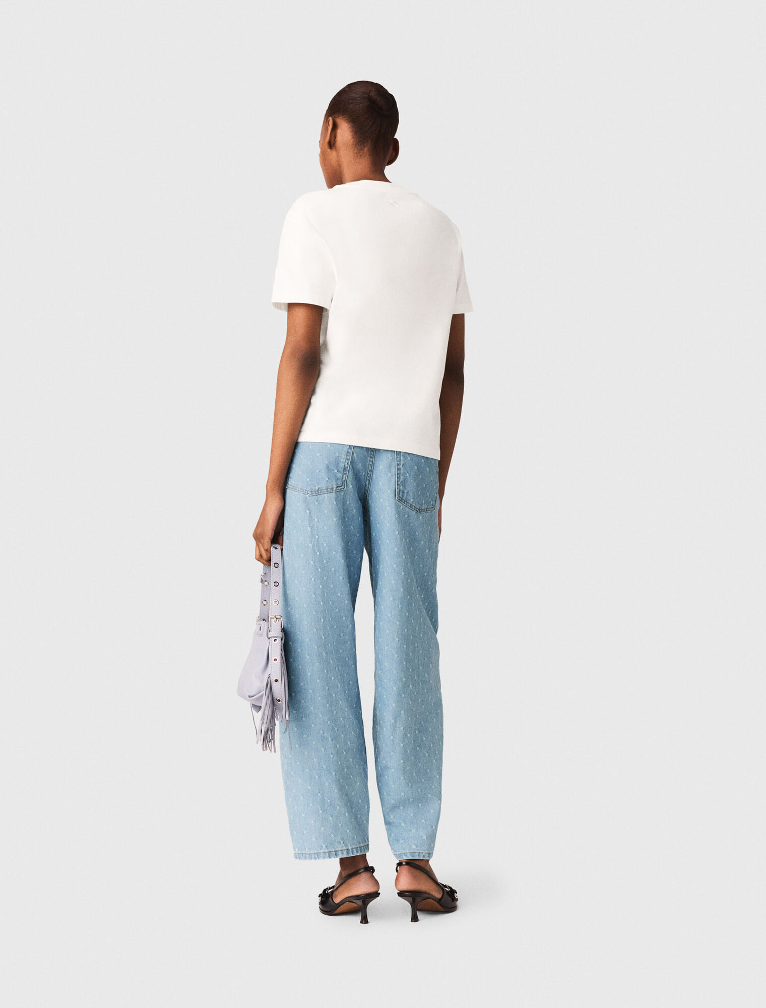 Camiseta con logo Paris bordado