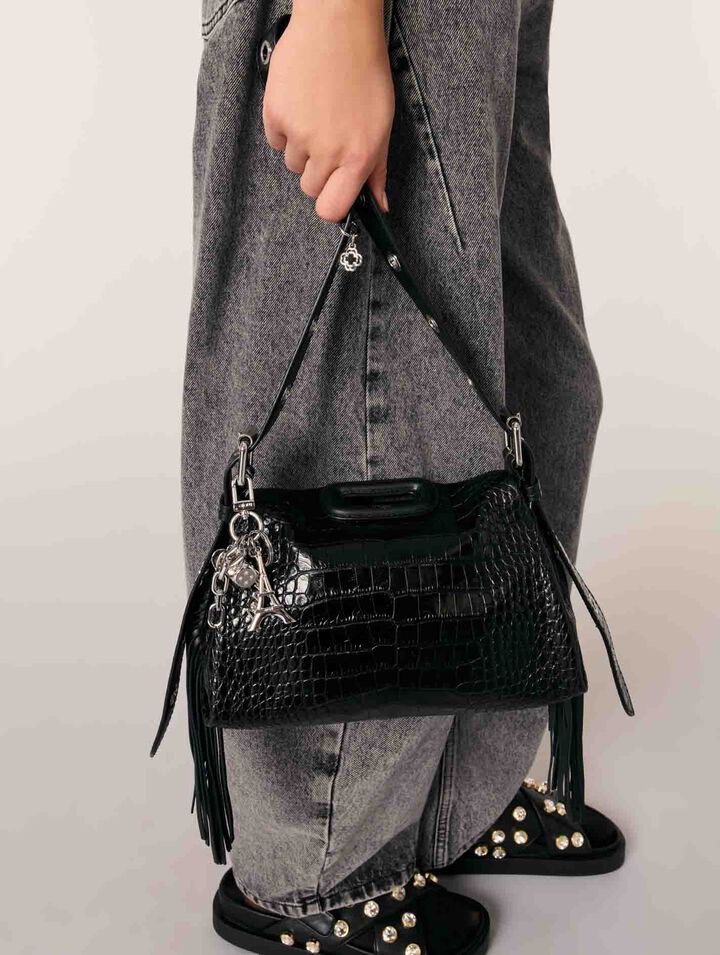 Bolso Miss M mini de piel repujada