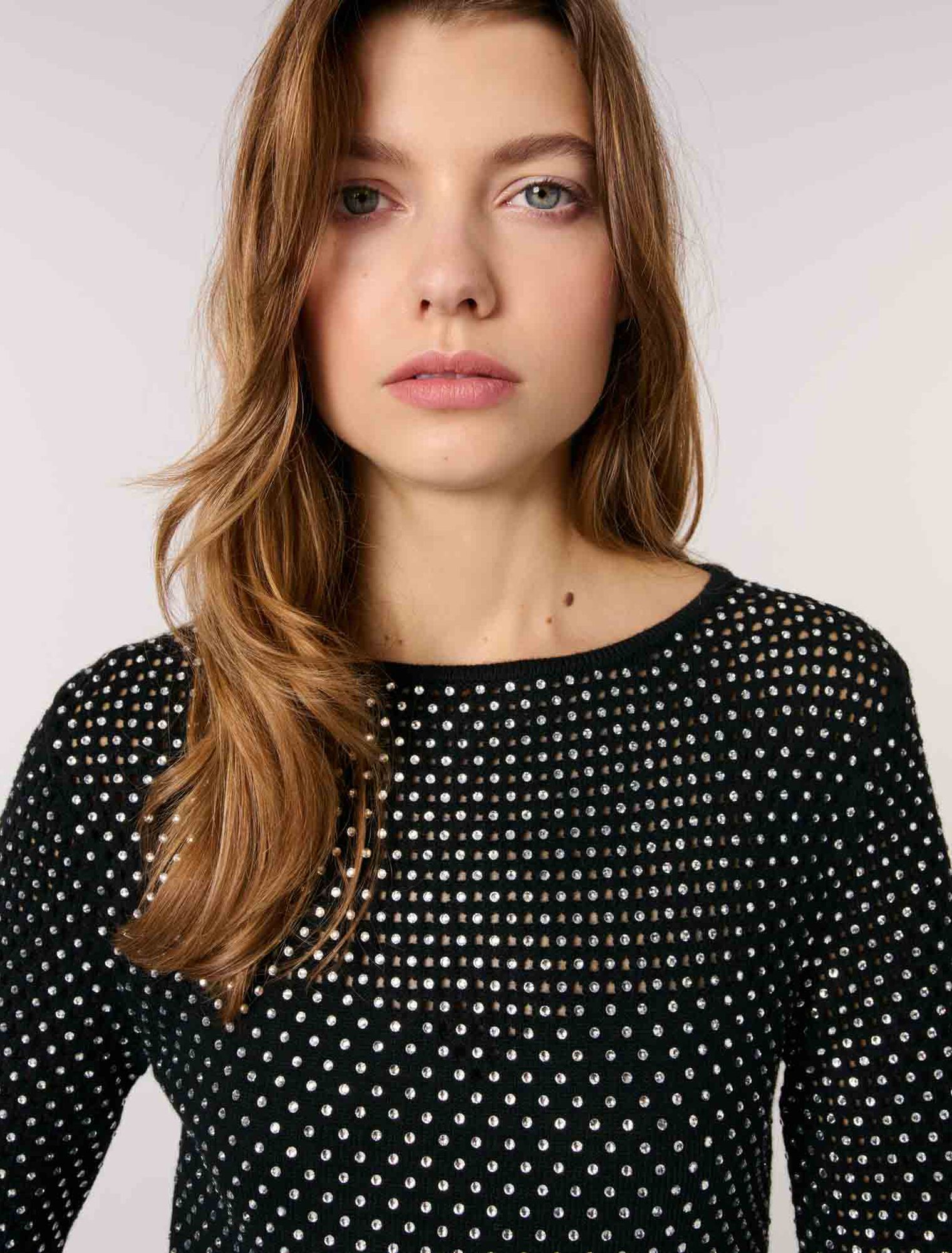 Vestido largo con estrás