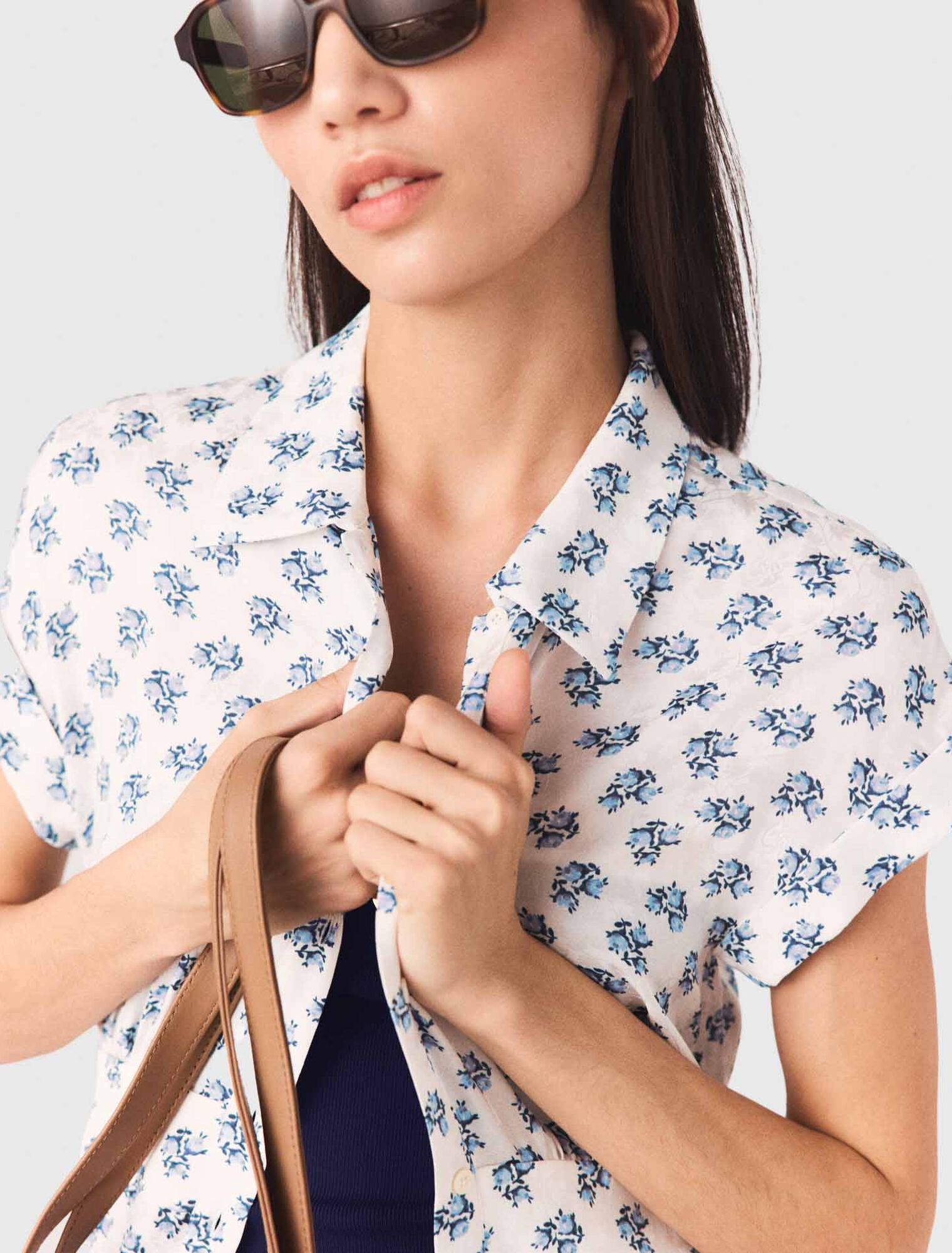 Vestido largo estampado jacquard