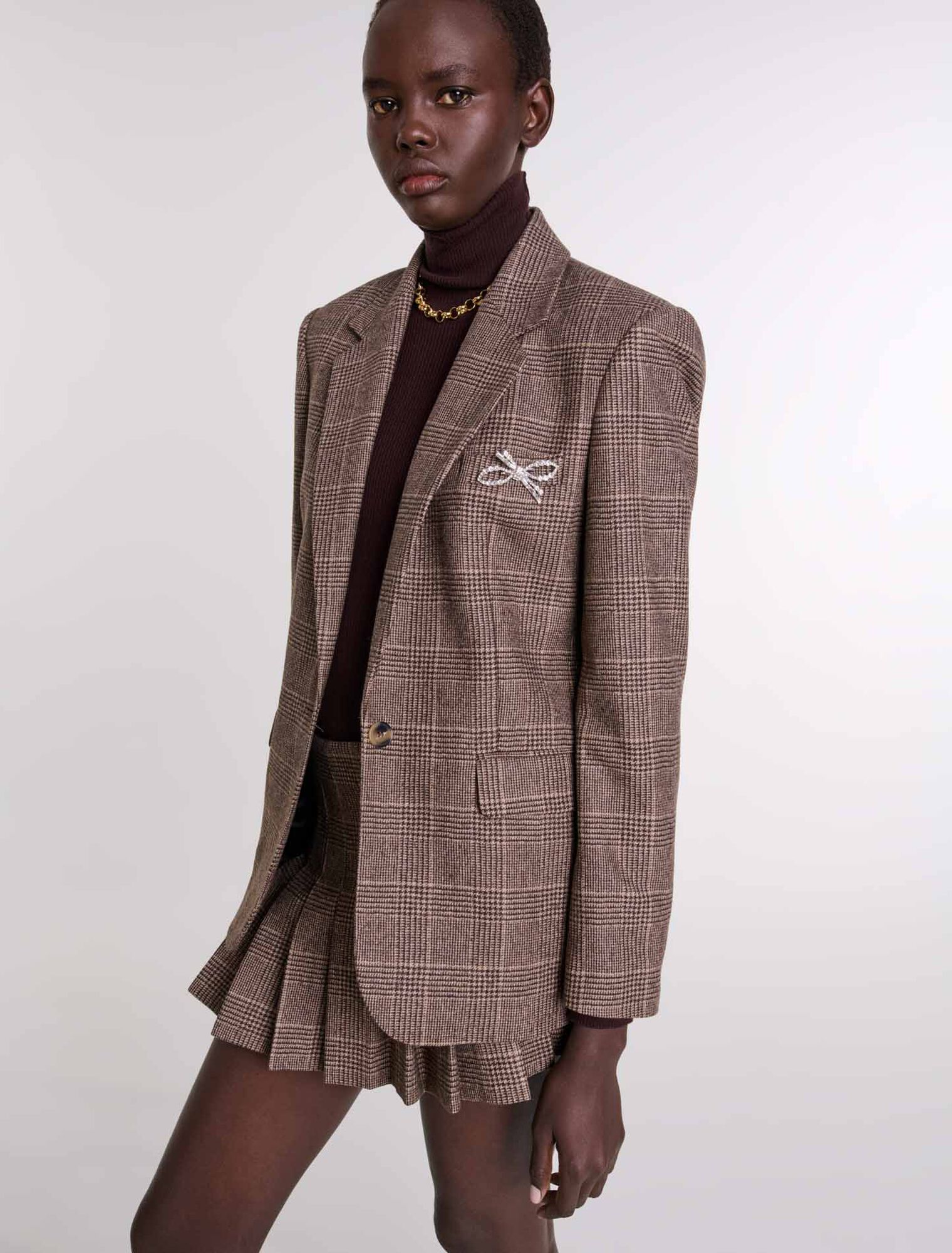 Chaqueta de traje a cuadros