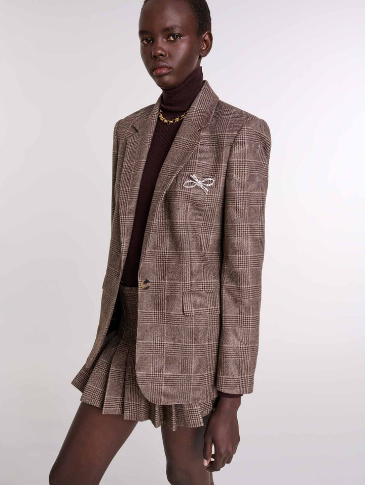 Chaqueta de traje a cuadros