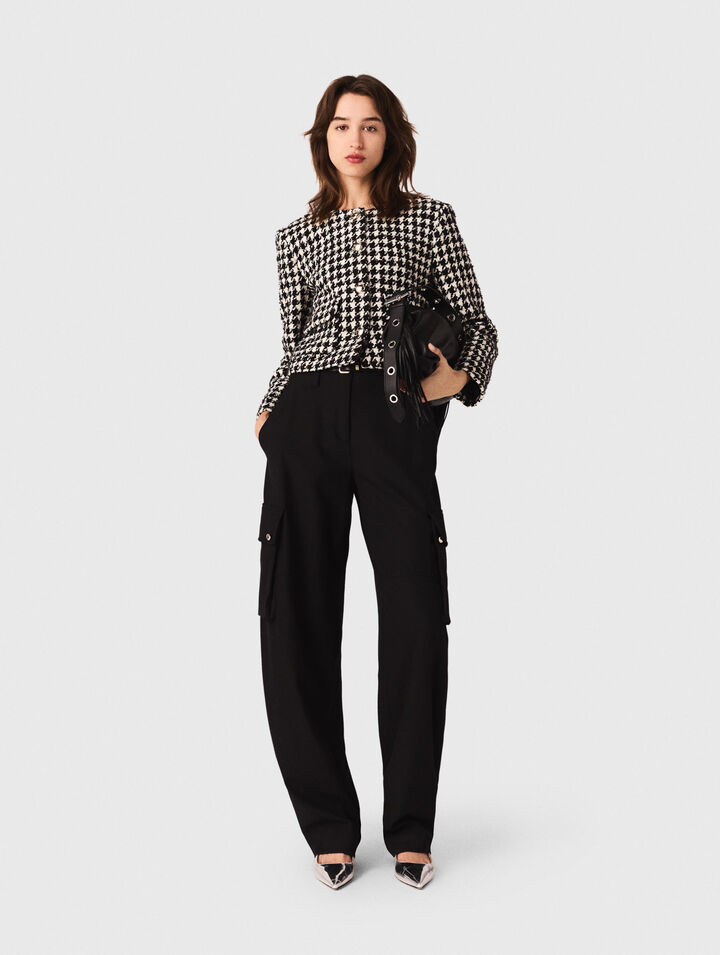 Chaqueta corta de tweed