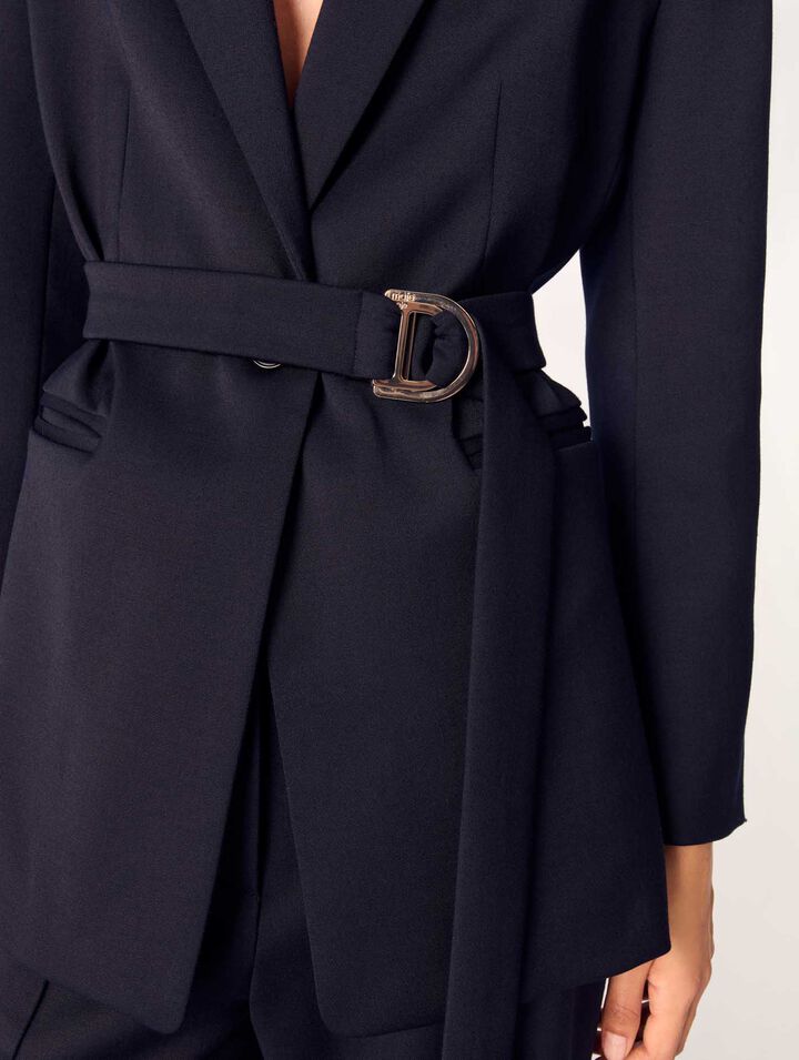 Chaqueta sastre con espalda plisada