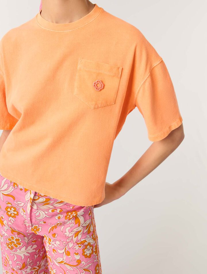 Camiseta con logo joya