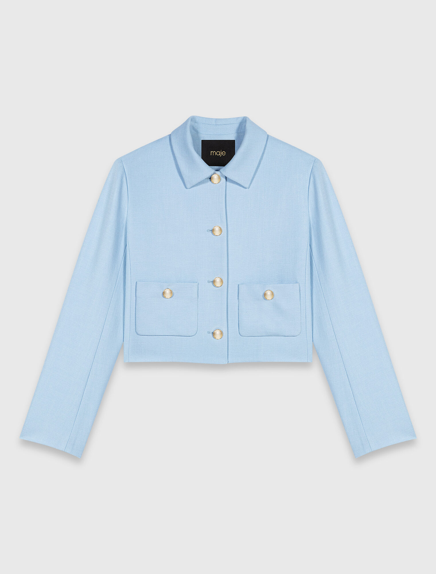 Chaqueta corta botonadura simple