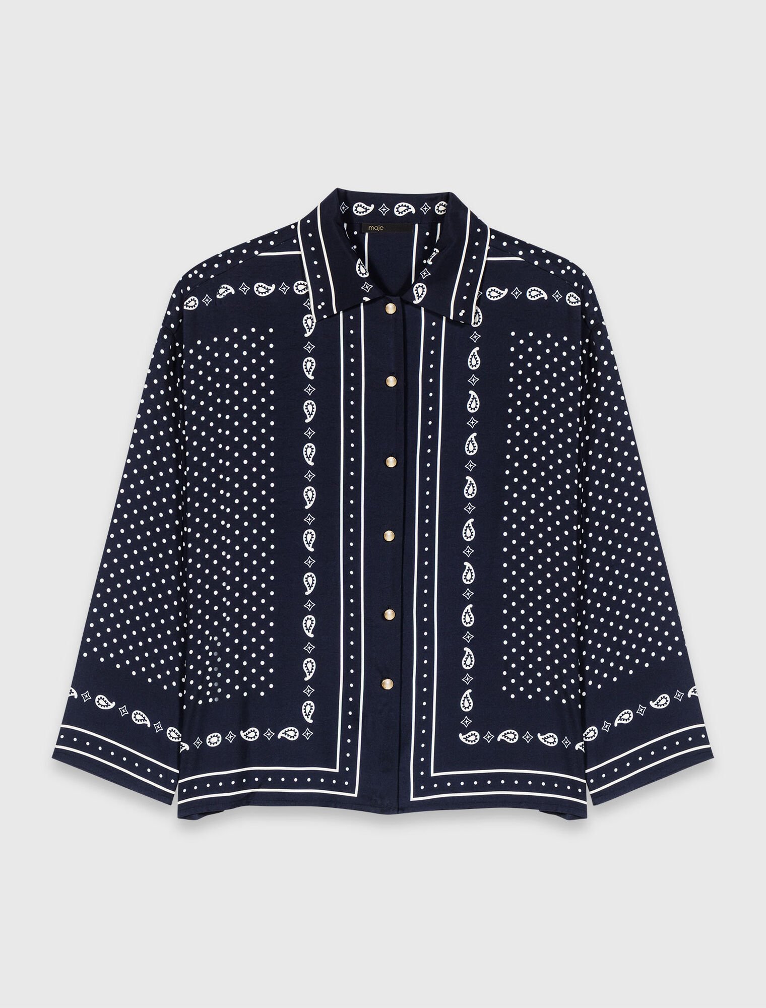 Camisa fluida estampada