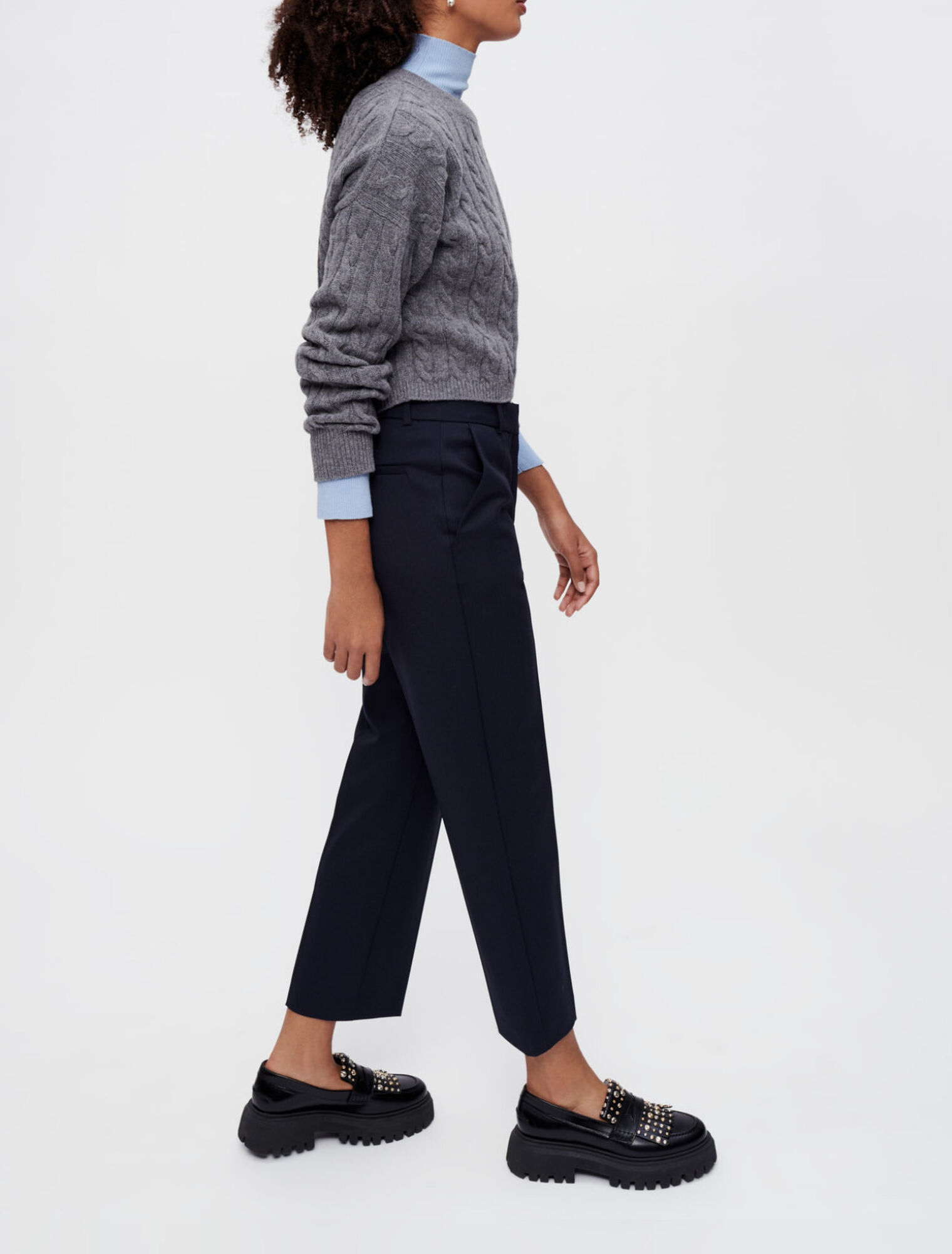 Pantalón de traje recto
