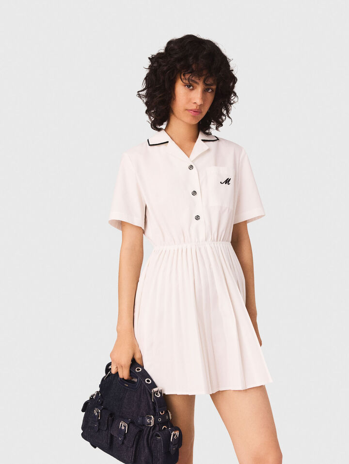 Vestido camisero de manga corta