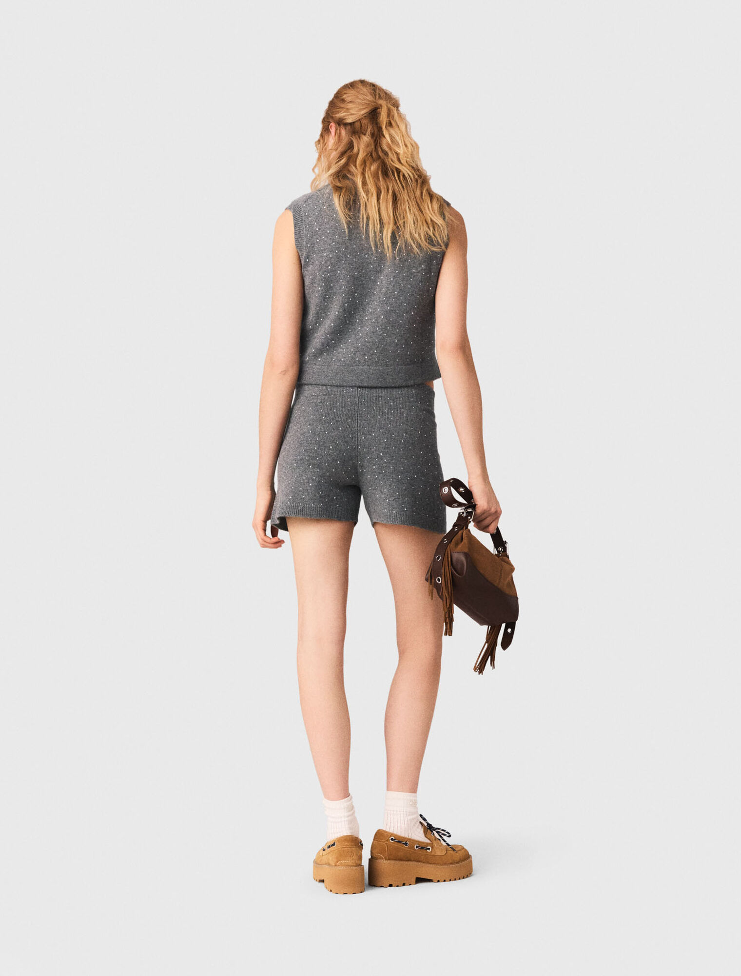 Top de punto con strass