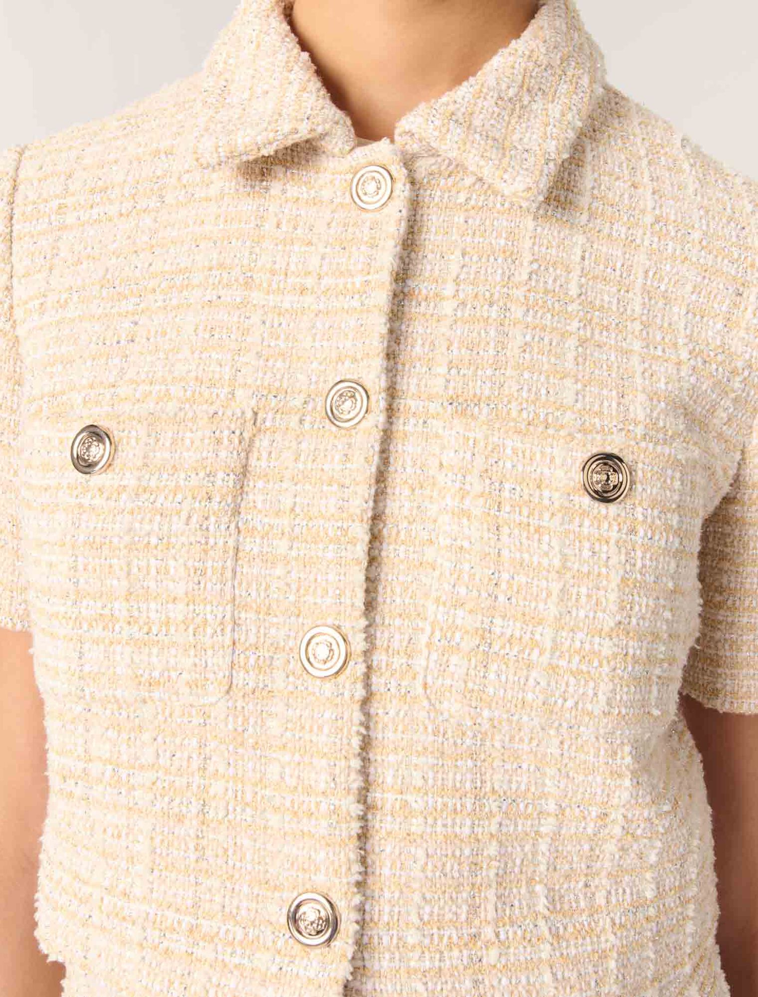 Chaqueta corta de tweed