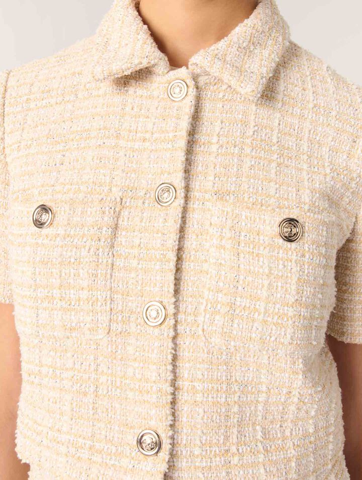 Chaqueta corta de tweed