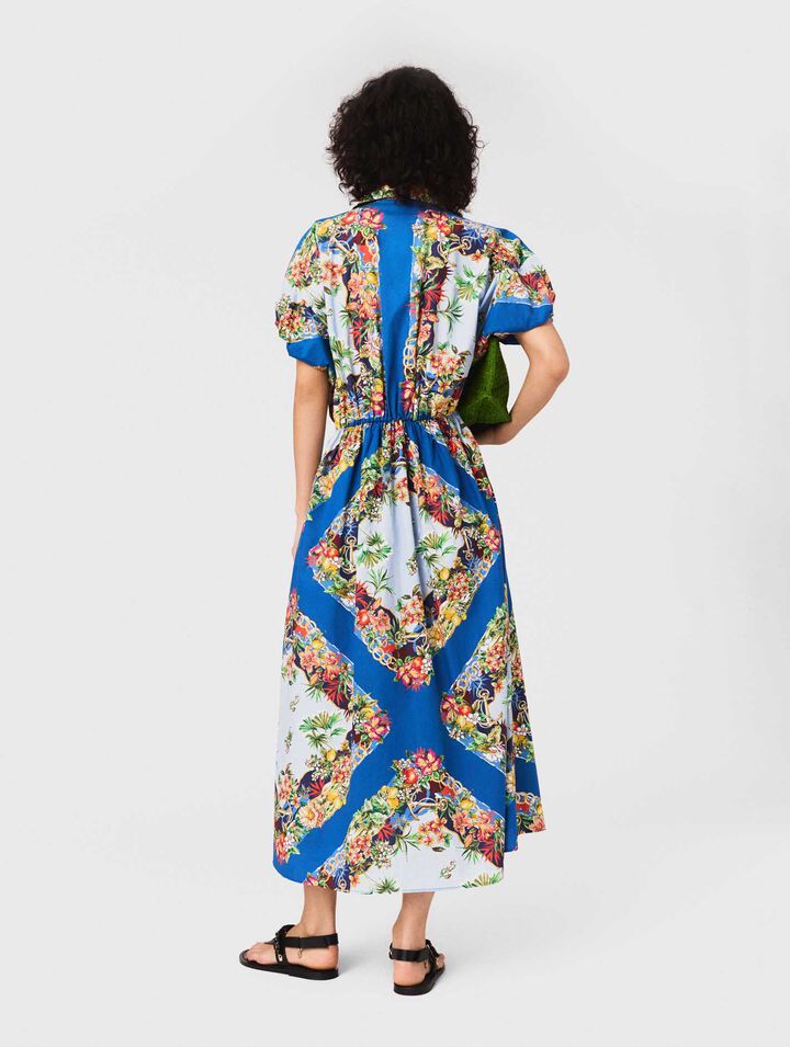 Vestido largo estampado