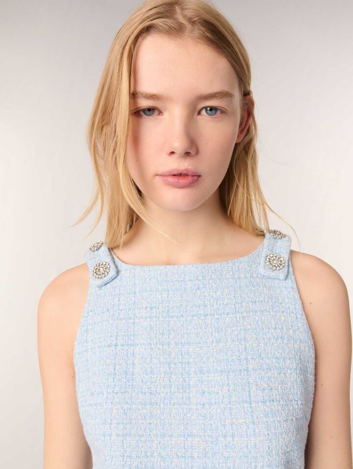 Vestido corto de tweed