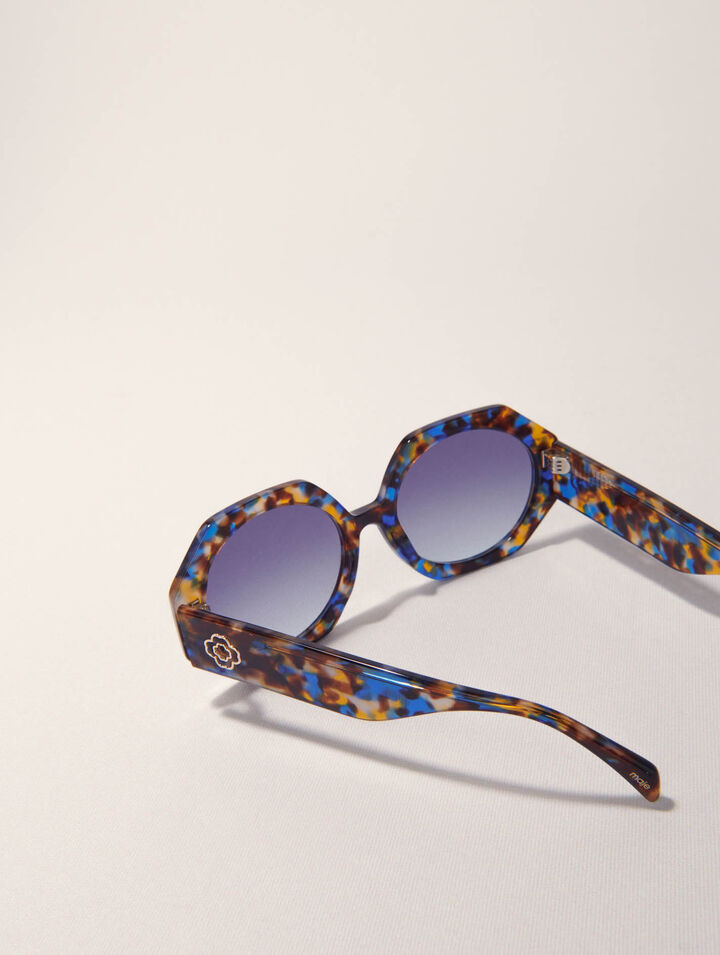 Gafas redondas de acetato carey