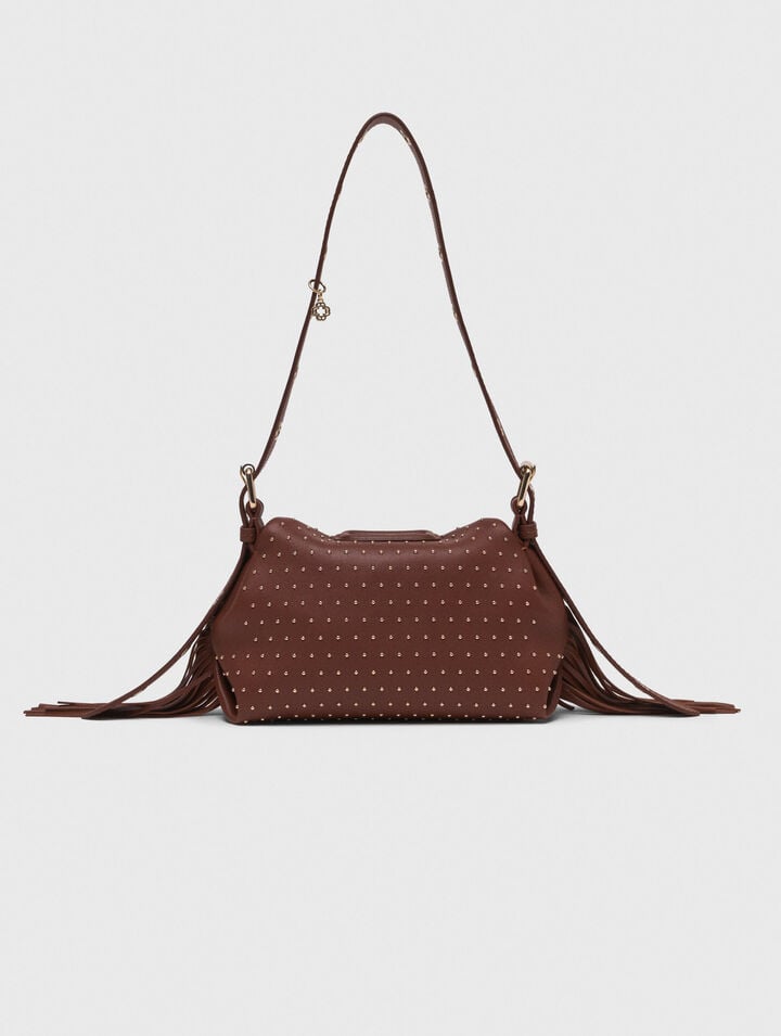Bolso Miss M mini de cuero y tachas