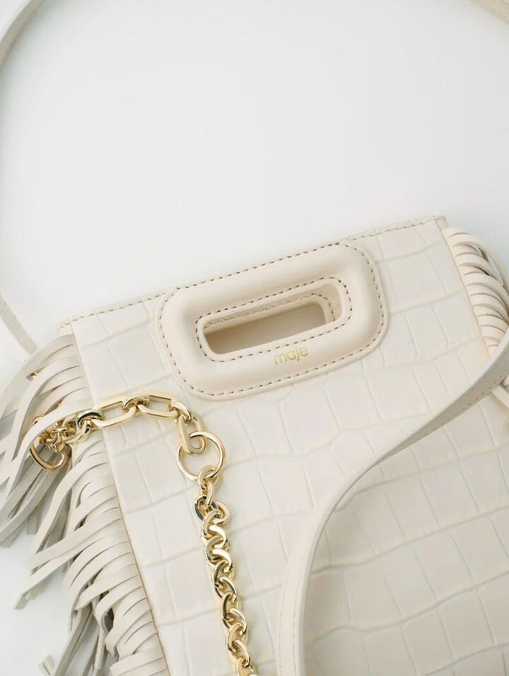 Bolso M Mini de piel de cocodrilo