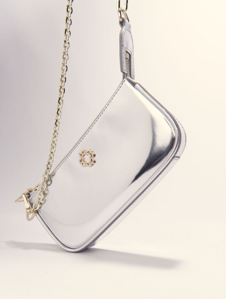 Sarah pouch de piel espejo