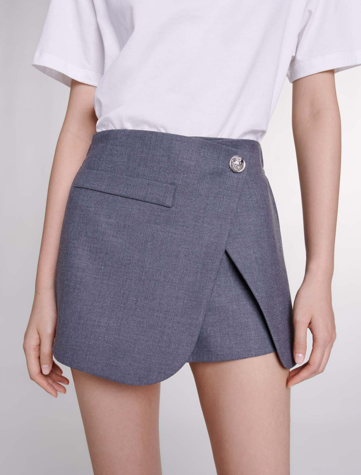 Falda pantalón asimétrica