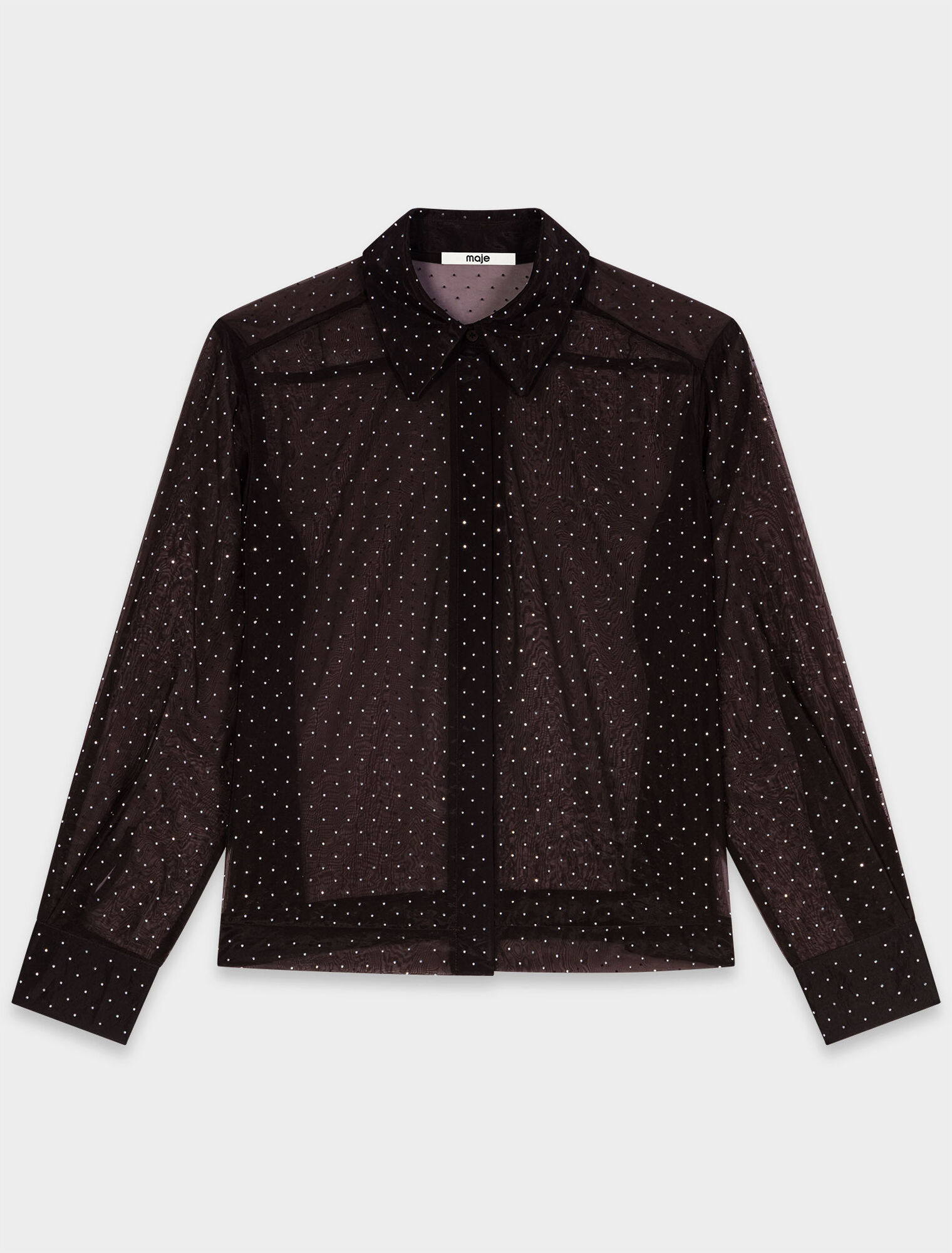 Camisa con pedrer&iacute;a
