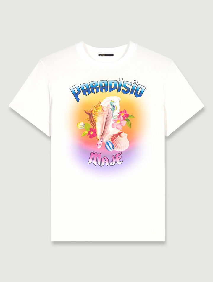 Camiseta con estampado Paradisio