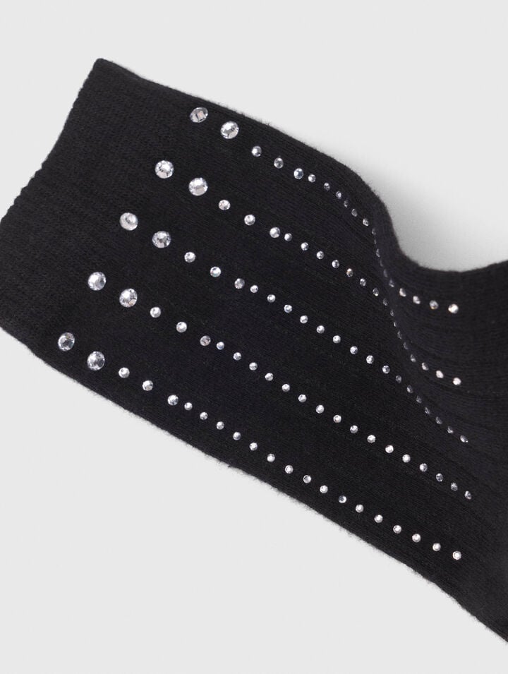 Calcetines de algodón con strass
