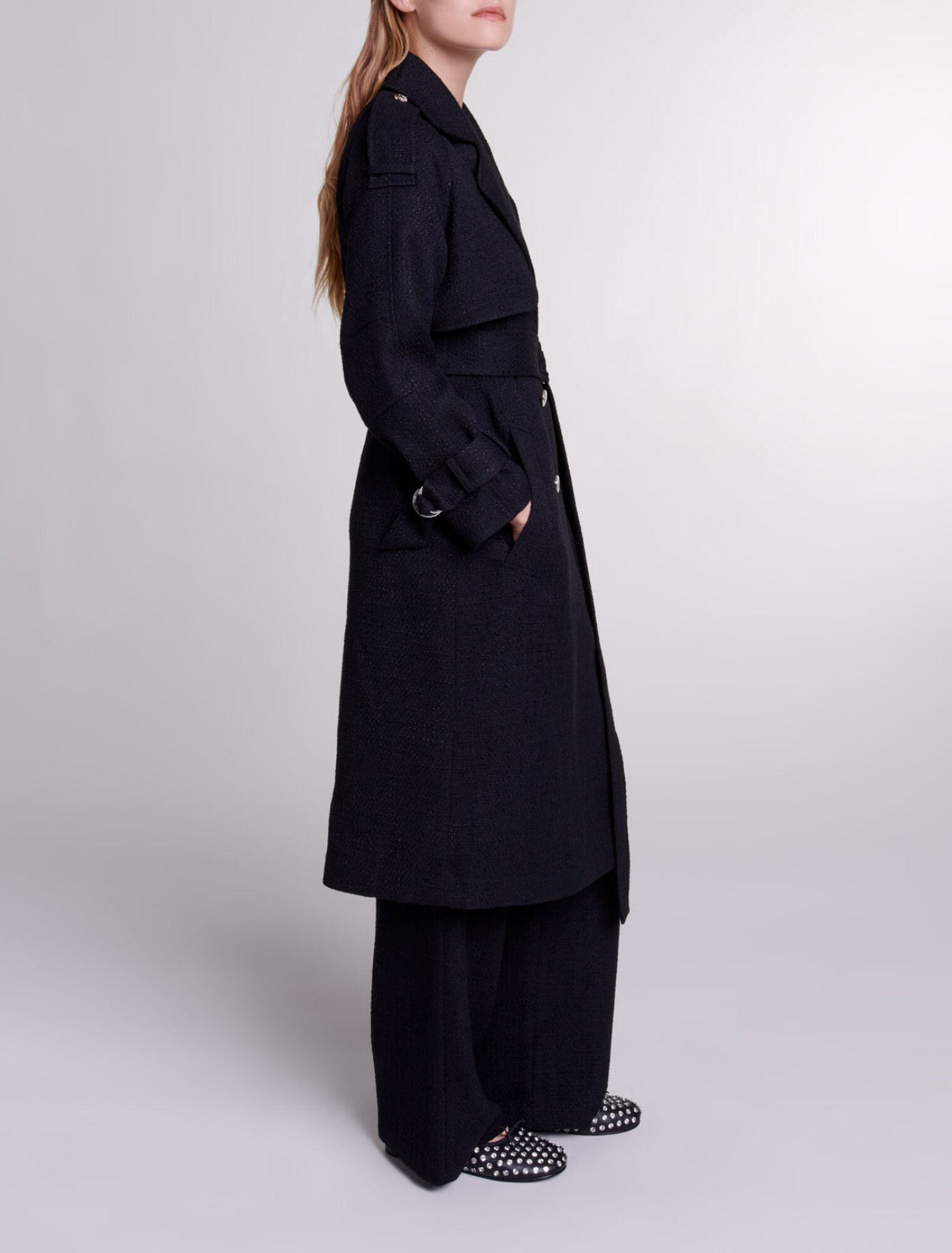 Gabardina de tweed