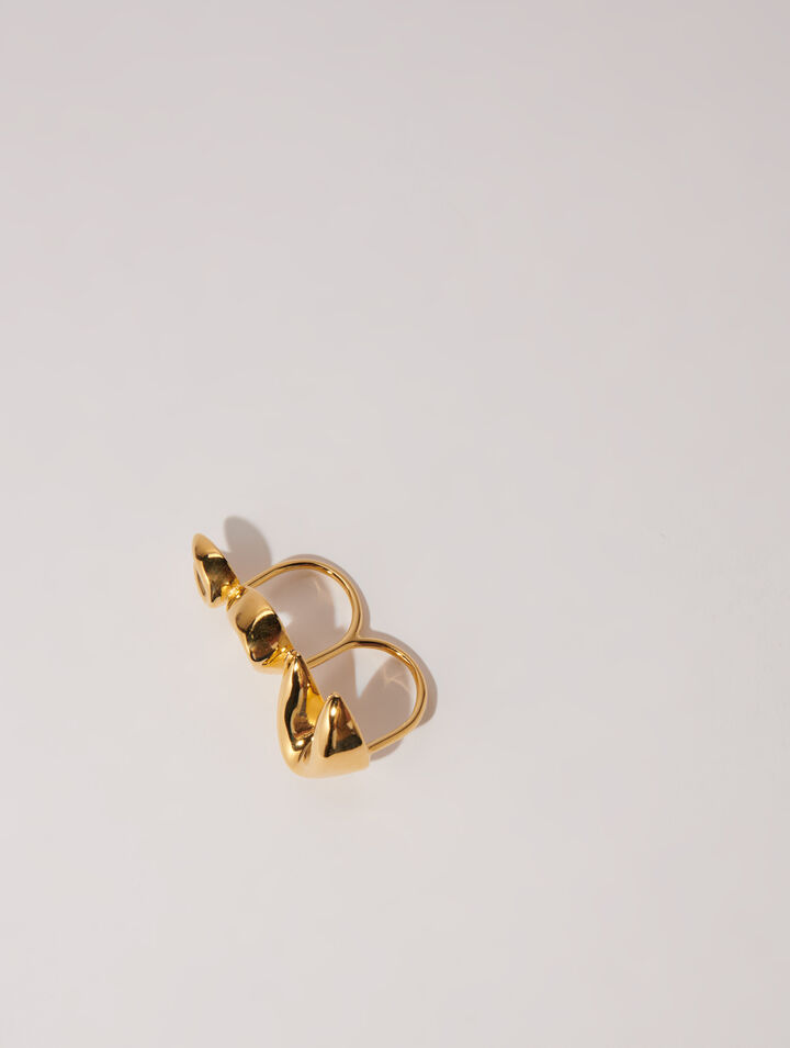 Anillo doble de galleta de la fortuna