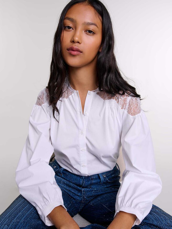 Camisa con encaje
