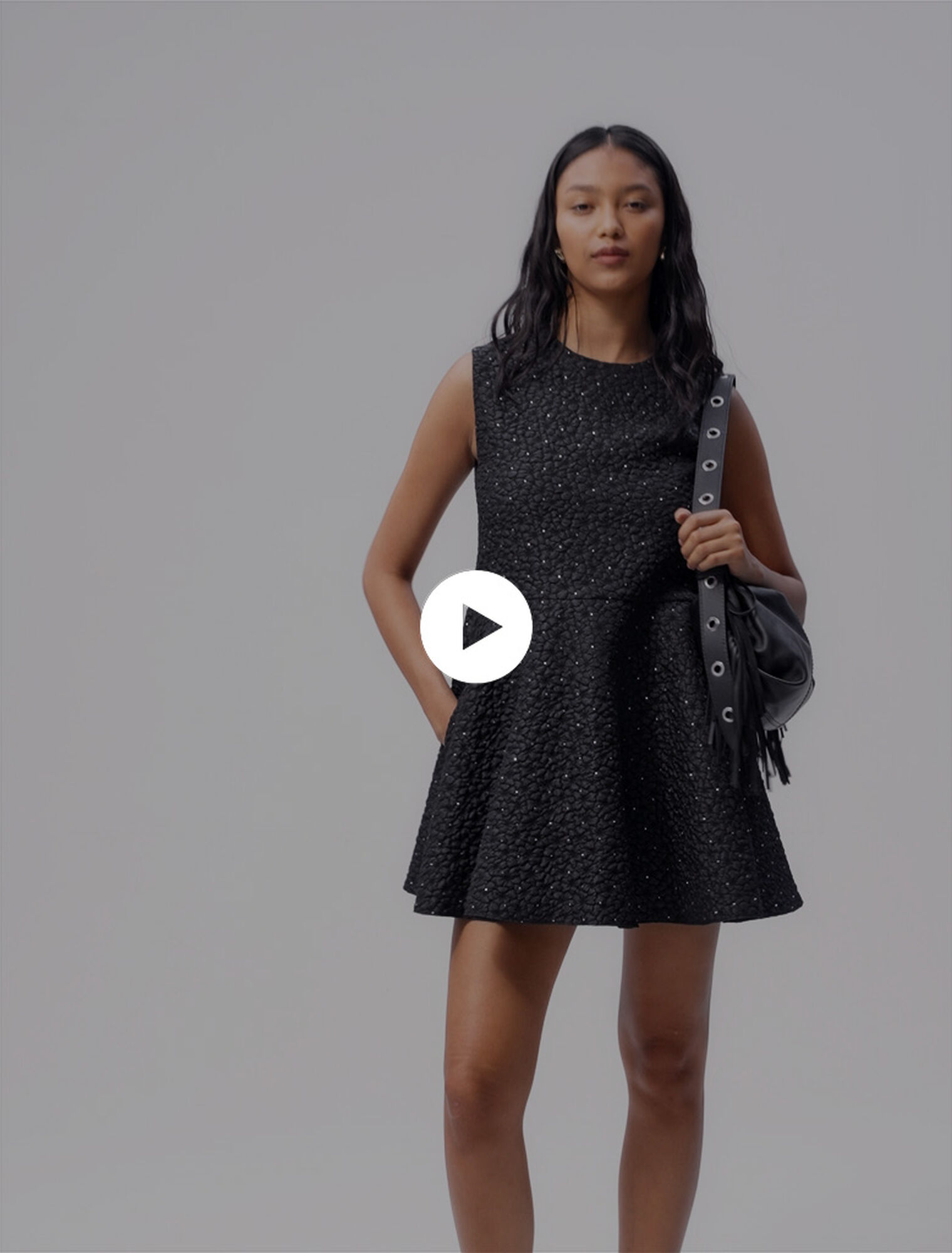 Vestido-mono con strass