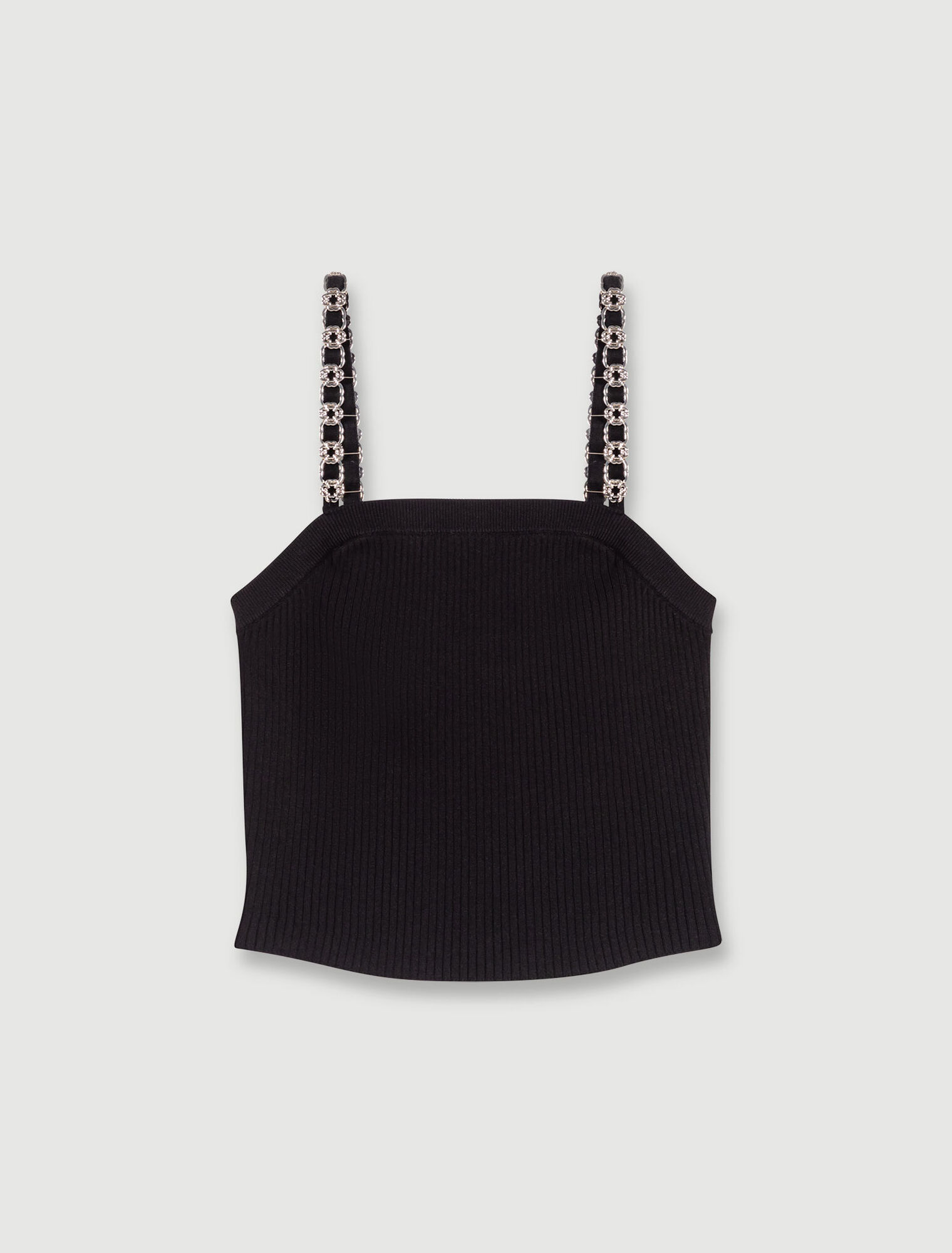 Top corto con tirantes desmontables