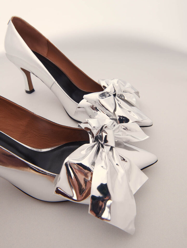 Zapatos de tacón de piel