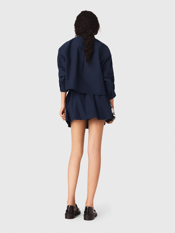 Camisa corta de algod&oacute;n