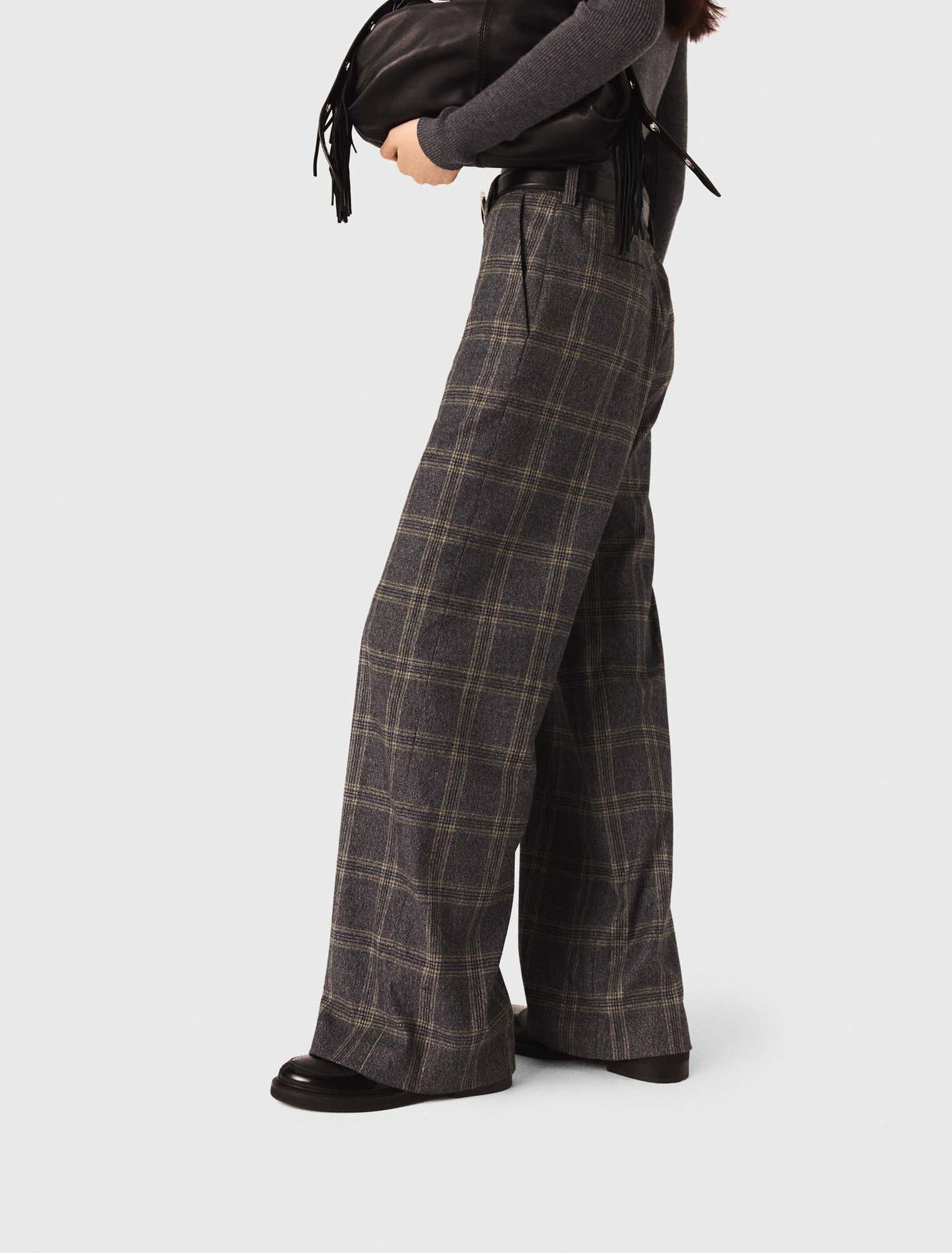 Pantalón de traje a cuadros