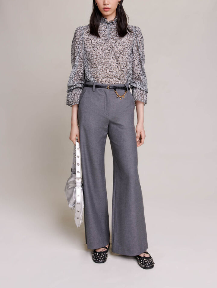 Blusa con estampado floral