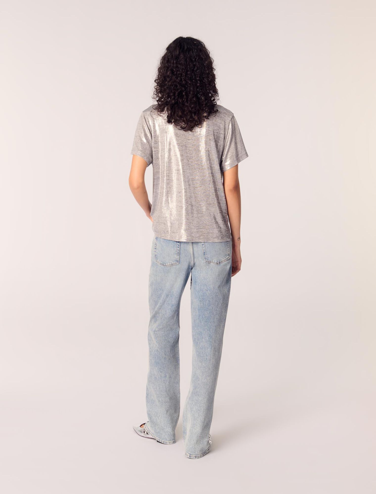 Camiseta de lamé